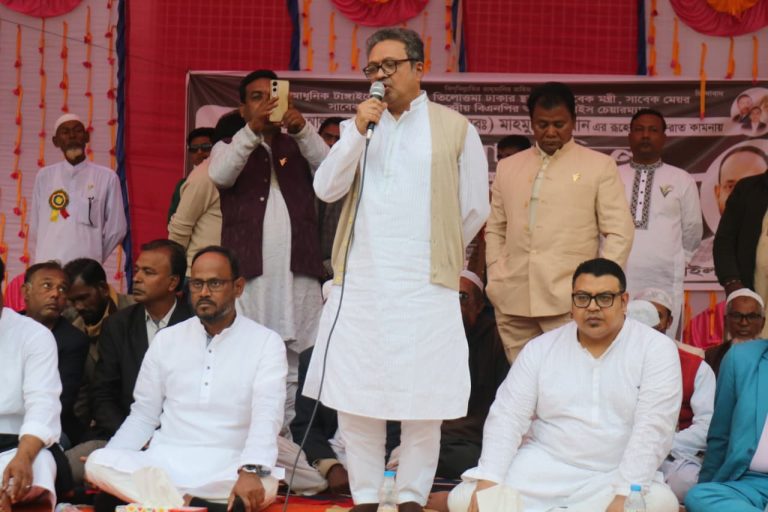 টাঙ্গাইলে টুকুকে সমর্থন দিয়ে ধানের শীষের পক্ষে কাজ করার ঘোষণা রাশেদ হাসানের