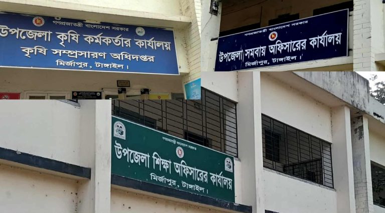 টাঙ্গাইলের মির্জাপুরে নির্ধারিত সময়ে অফিসে অনুপস্থিত কর্মকর্তারা