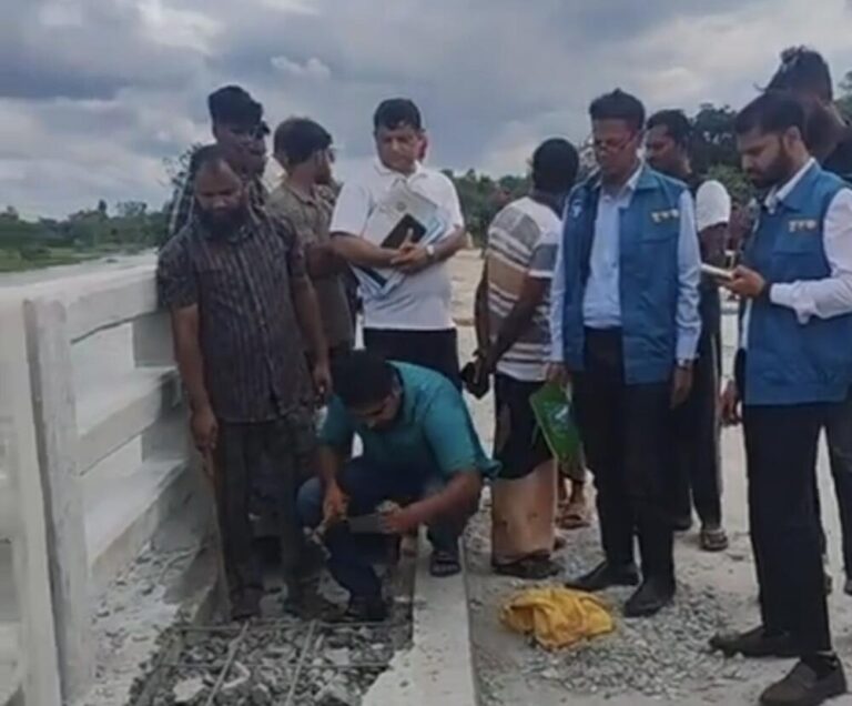 বাসাইলের আলোচিত সেতুতে দুদকের অভিযান