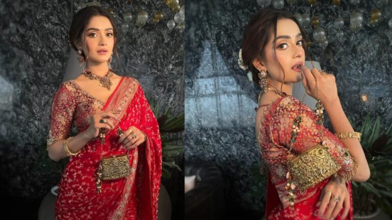 শাড়িতে তানজিন তিশার রূপে মুগ্ধ অনুরাগীরা